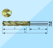 整體硬質(zhì)合金麻花鉆3×D
